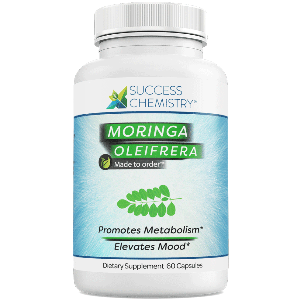 Moringa Oleifera Supplement by Success Chemistry - 800mg Natural Leaf Extract for Energy, Joint Health, and Sleep Quality - 60 Capsules