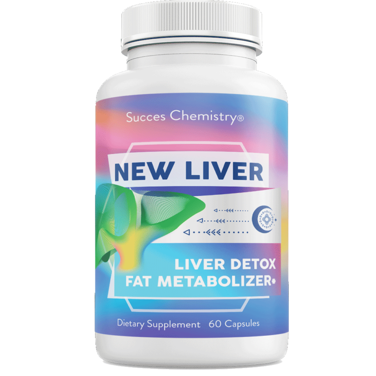 Success Chemistry Liver Cleanse Pills - Main Bottle. The image features a single bottle of the Liver Cleanse Pills supplement, showcasing its design and emphasizing its liver detoxification and health-supporting properties.