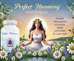 Perfect Harmony Stress Relief Formula for Women by Success Chemistry - Anti Anxiety and Panic Aid with Natural Ingredients - Ashwagandha, Chamomile, GABA, and More - 60 Capsules - Image 3