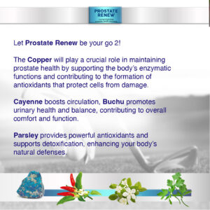 Success Chemistry Prostate Renew - A blend of Saw Palmetto, Quercetin, and Juniper, traditionally used to assist with urinary function and well-being. Each bottle contains 60 veggie capsules. - Image 3