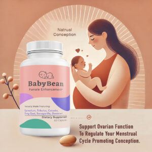 BabyBean Female Fertility Support Supplement - Natural Non-GMO Conception Aid & Reproductive Health Support for Women, Hormone Balance & Prenatal Wellness - Image 3