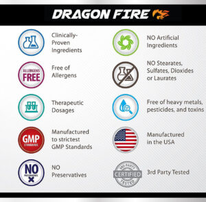 Dragon FIRE E-Sports Supplement - Boost Energy, Focus & Endurance for Gamers - 60 Capsules - Image 4