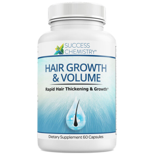 Hair Growth Supplement for Longer, Stronger, Healthier Hair by Success Chemistry - 60 Capsules