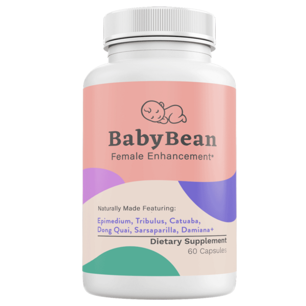 BabyBean Female Fertility Support Supplement - Natural Non-GMO Conception Aid & Reproductive Health Support for Women, Hormone Balance & Prenatal Wellness