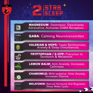 Str82sleep Sleep Support Supplement - Natural Sleep Aid with Melatonin, Ashwagandha, and Goji Berries - 60 Capsules - Image 4