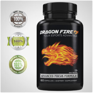 Dragon FIRE E-Sports Supplement - Boost Energy, Focus & Endurance for Gamers - 60 Capsules - Image 2