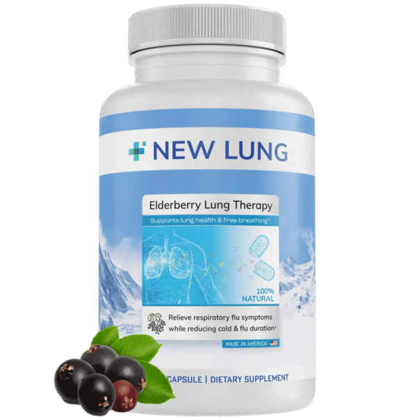 SAMBUCUS Elderberry Lung Therapy Detox Pills - 60 Capsules