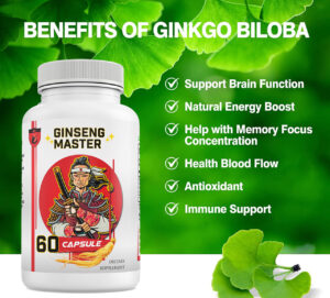 Ginseng Supplement with Ginkgo Biloba and Red Korean Panax Root by Success Chemistry - 60 Capsules - Image 3