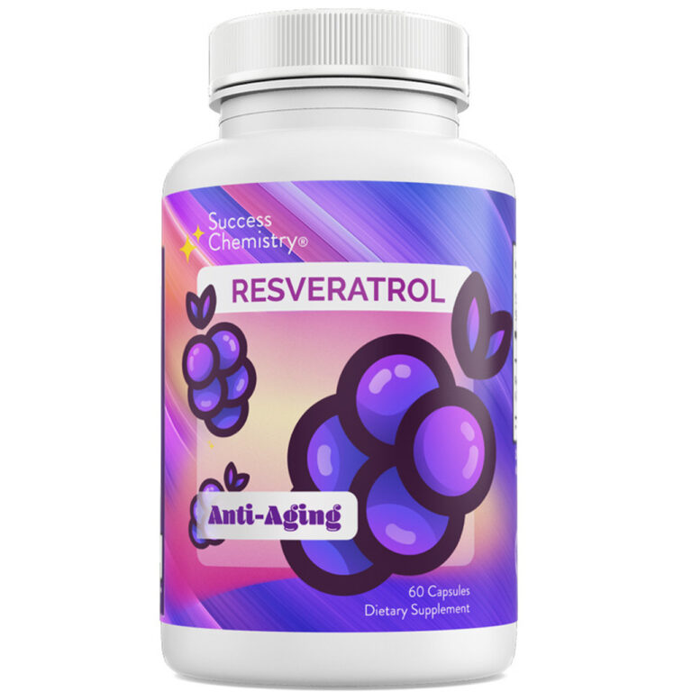 Japanese Resveratrol Supplement - Anti-Aging Formula with Organically Sourced Knotweed & Wine Extract for Youthful Skin & Longevity - 60 Capsules by Success Chemistry