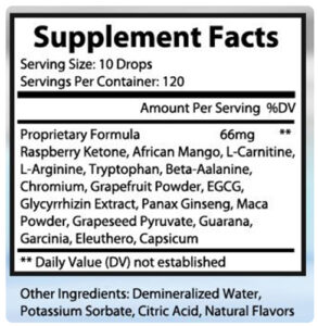 Skinny Bean African Mango Extract Drops - Ketogenic, Beauty Support, 2 fl oz - Image 3