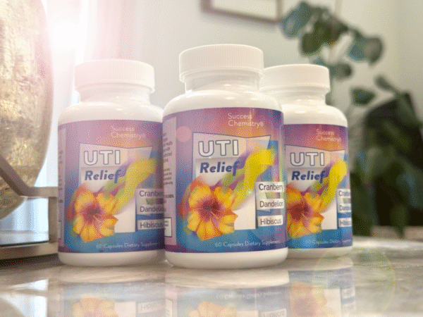 Success Chemistry UTI Relief 3-Pack - 60 Capsules Each - Natural D-Mannose & Cranberry Formula for Urinary Health Support - Vegan Cellulose Capsules - 3-Month Supply