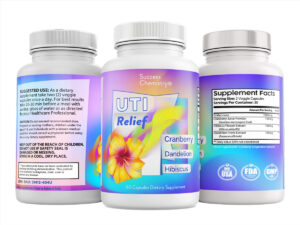 Success Chemistry UTI Relief 3-Pack - 60 Capsules Each - Natural D-Mannose & Cranberry Formula for Urinary Health Support - Vegan Cellulose Capsules - 3-Month Supply - Image 4