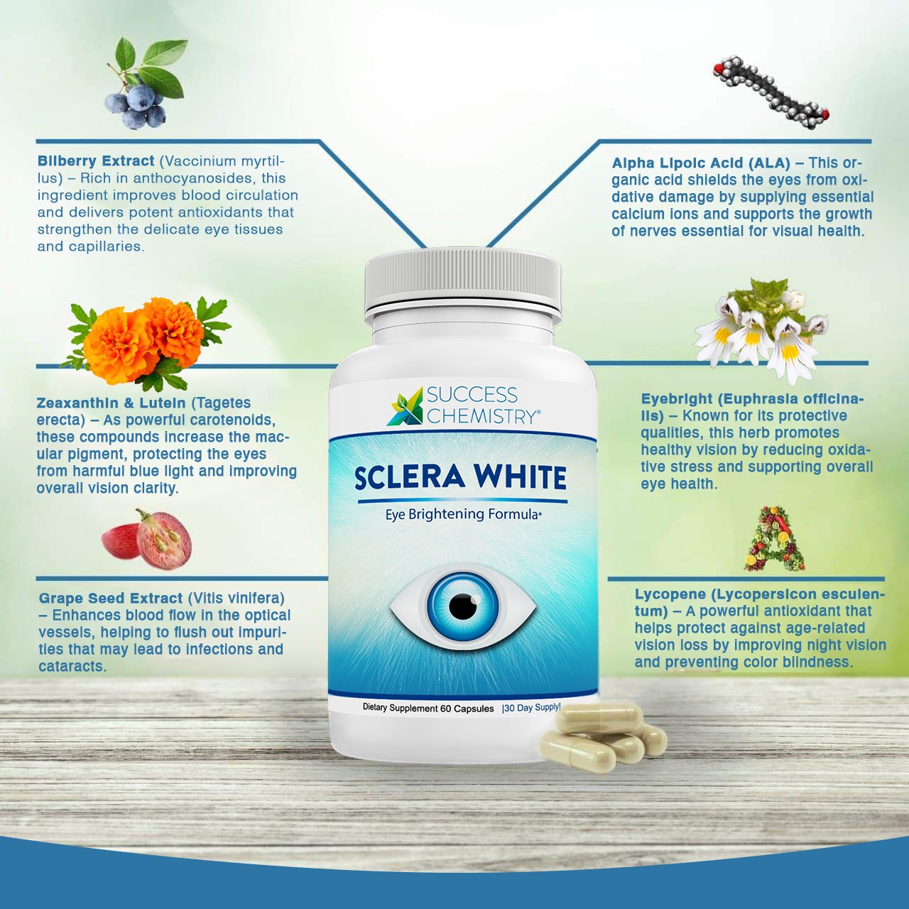 Lutein Supplement for Eye Health Vision Support with Zeaxanthin 2 Pack 120 Capsules Total - Image 6